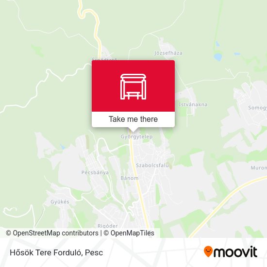 Hősök Tere Forduló map