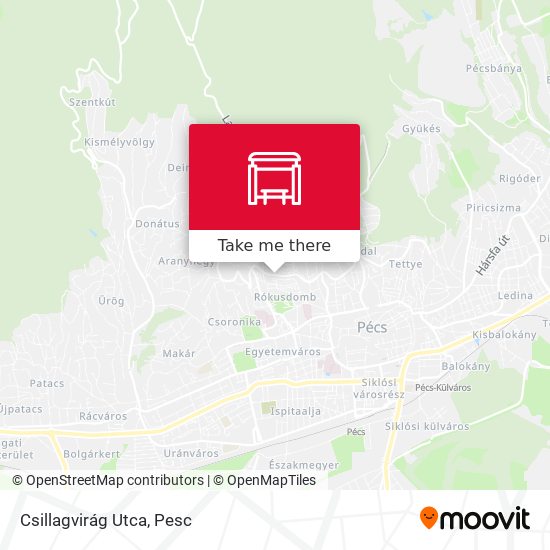 Csillagvirág Utca map