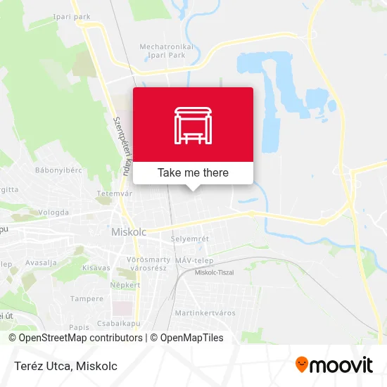 Teréz Utca map
