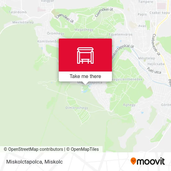 Miskolctapolca map