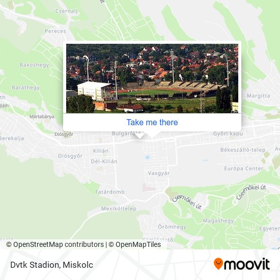 Dvtk Stadion map