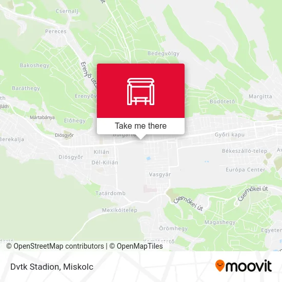 Dvtk Stadion map