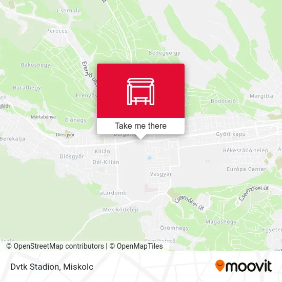 Dvtk Stadion map