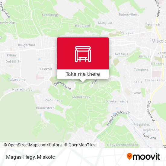 Magas-Hegy map