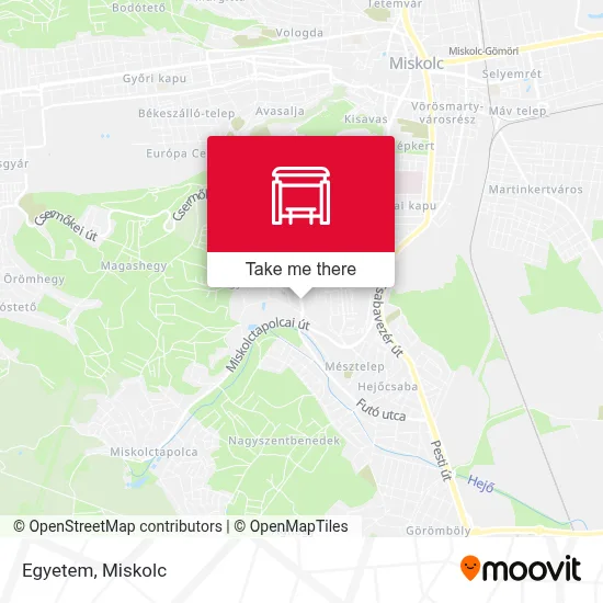 Egyetem map