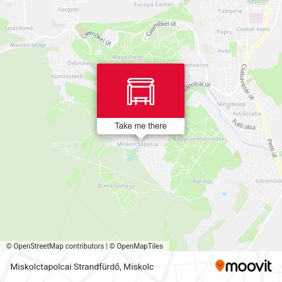 Miskolctapolcai Strandfürdő map