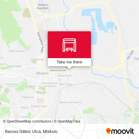 Baross Gábor Utca map