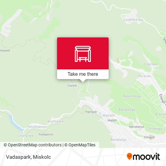 Vadaspark map