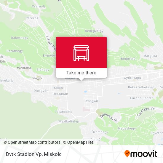 Dvtk Stadion Vp map