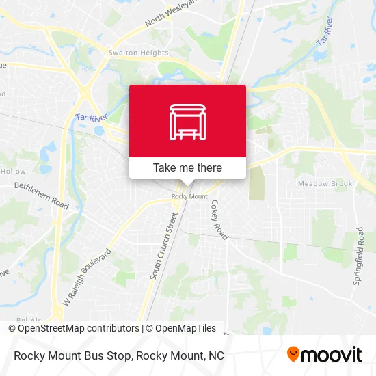 Rocky Mount Bus Stop map