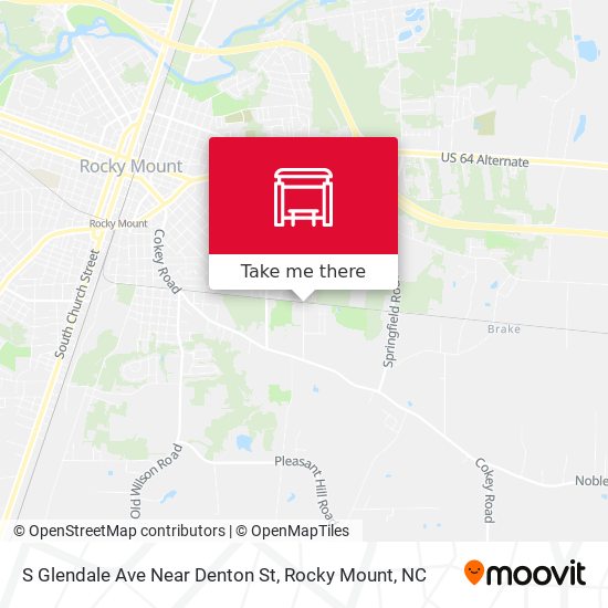 S Glendale Ave Near Denton St map