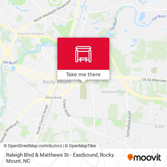 Mapa de Raleigh Blvd & Matthews St - Eastbound