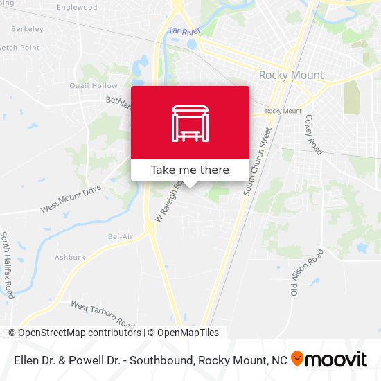 Ellen Dr. & Powell Dr. - Southbound map