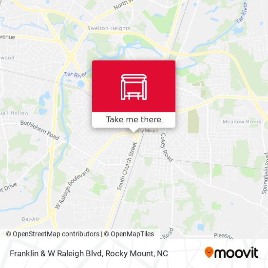 Franklin & W Raleigh Blvd map
