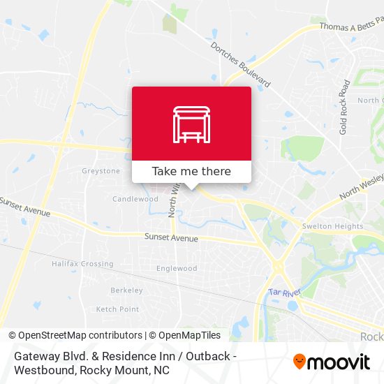 Gateway Blvd. & Residence Inn / Outback - Westbound map