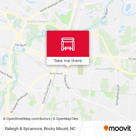 Raleigh & Sycamore map