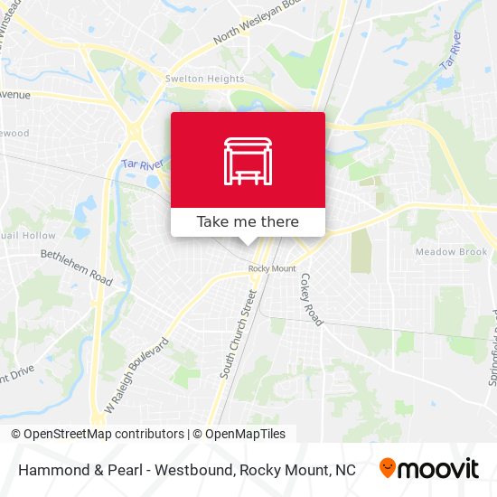 Mapa de Hammond & Pearl - Westbound