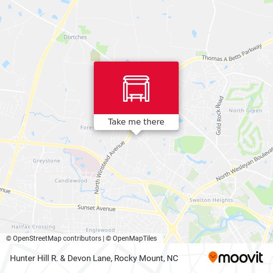 Hunter Hill R. & Devon Lane map