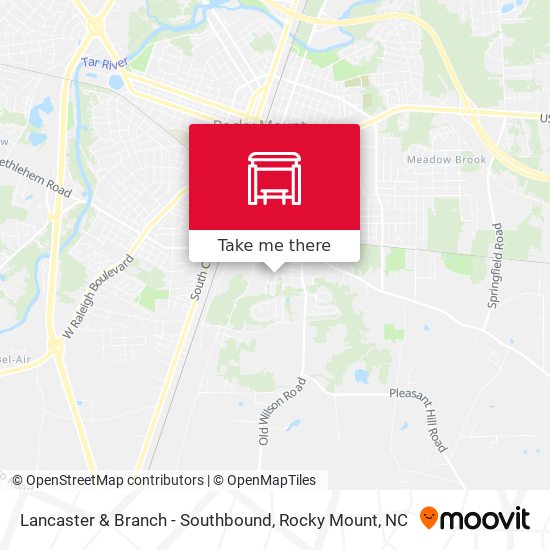 Lancaster & Branch - Southbound map