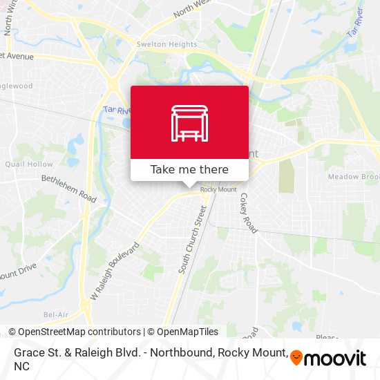 Grace St. & Raleigh Blvd. - Northbound map