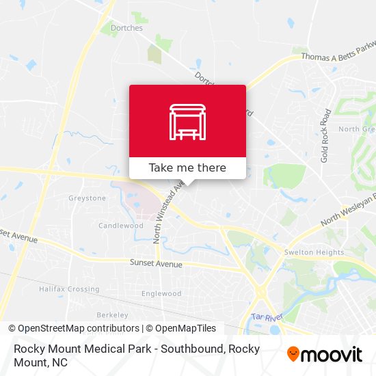 Mapa de Rocky Mount Medical Park - Southbound