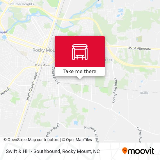 Swift & Hill - Southbound map