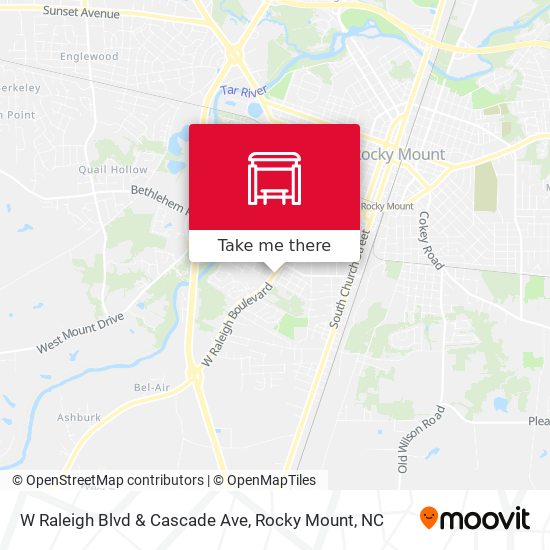 W Raleigh Blvd & Cascade Ave map