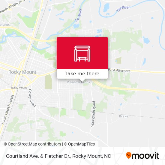 Mapa de Courtland Ave. & Fletcher Dr.