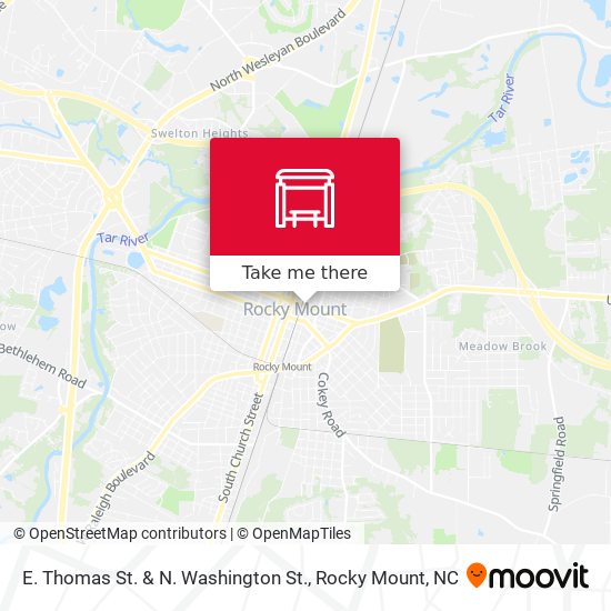 E. Thomas St. & N. Washington St. map