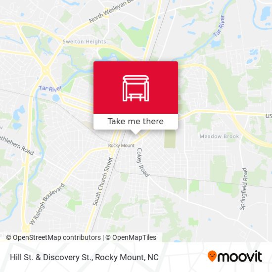 Hill St. & Discovery St. map