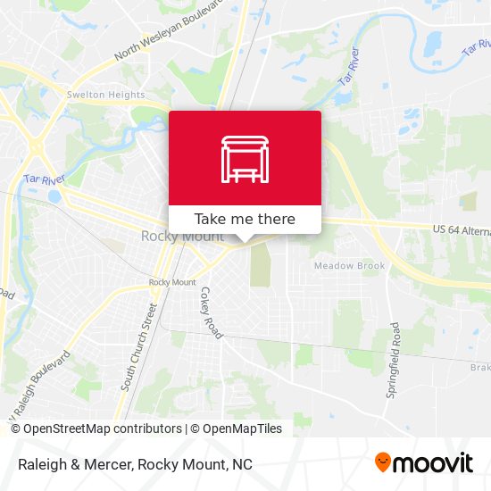 Raleigh & Mercer map