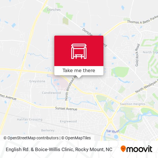 Mapa de English Rd. & Boice-Willis Clinic