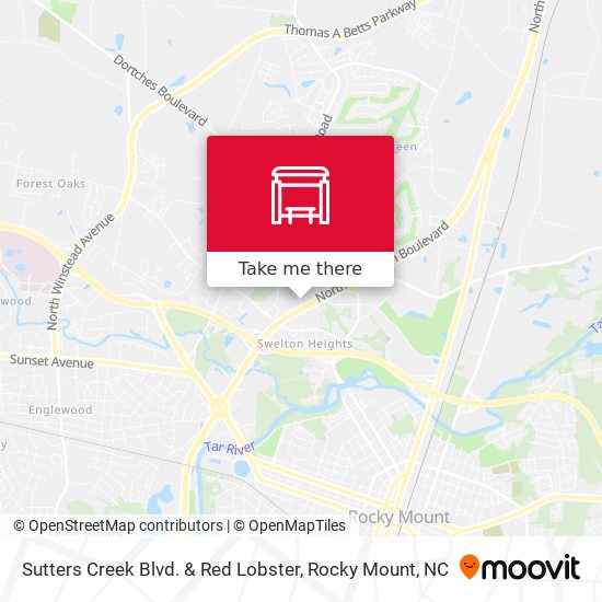 Sutters Creek Blvd. & Red Lobster map