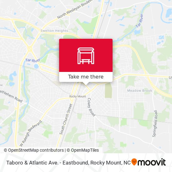 Taboro & Atlantic Ave. - Eastbound map