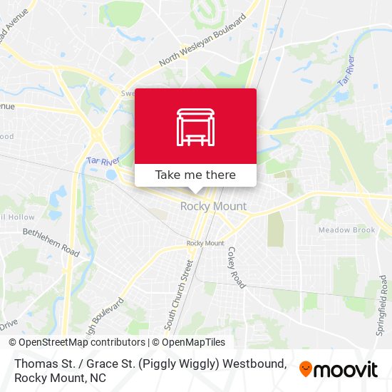 Thomas St. / Grace St. (Piggly Wiggly) Westbound map