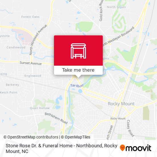 Mapa de Stone Rose Dr. & Funeral Home - Northbound