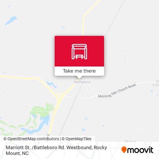 Mapa de Marriott St. /Battleboro Rd. Westbound