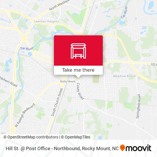 Mapa de Hill St. @ Post Office - Northbound