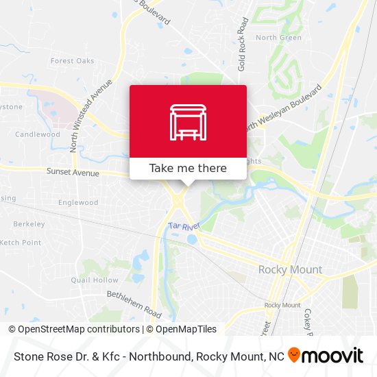Stone Rose Dr. & Kfc - Northbound map