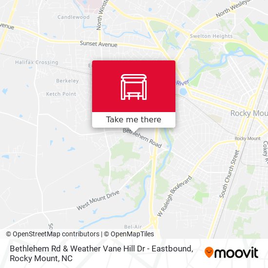 Bethlehem Rd & Weather Vane Hill Dr - Eastbound map