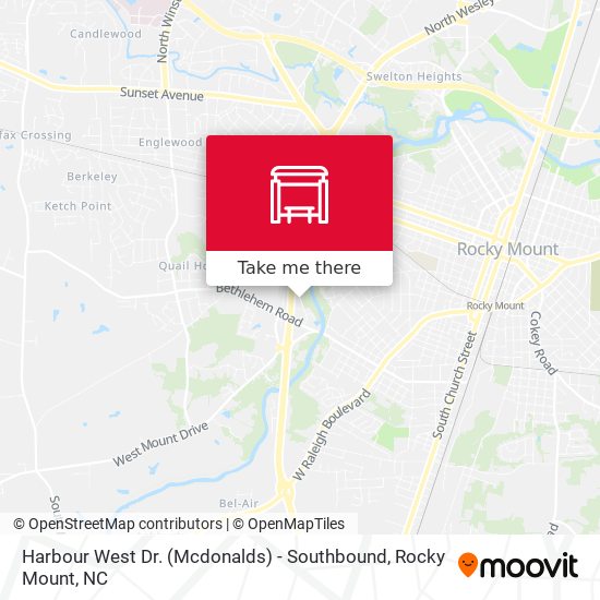 Harbour West Dr. (Mcdonalds) - Southbound map