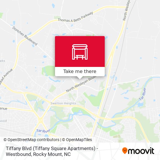Mapa de Tiffany Blvd (Tiffany Square Apartments) - Westbound
