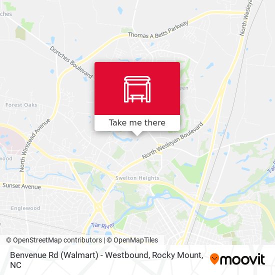 Benvenue Rd (Walmart) - Westbound map