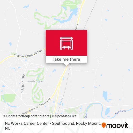 Mapa de Nc Works Career Center - Southbound