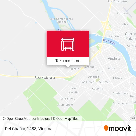 Del Chañar, 1488 map