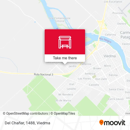 Del Chañar, 1488 map