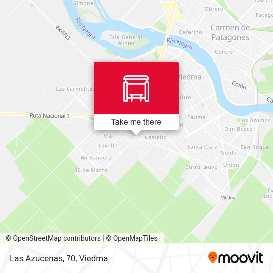 Las Azucenas, 70 map