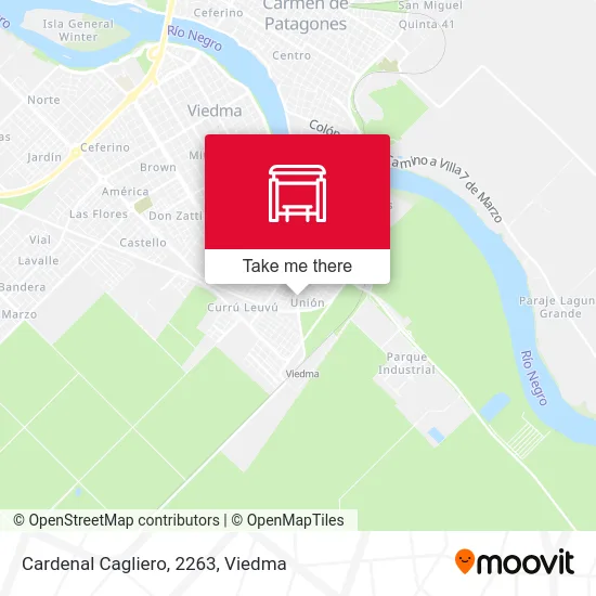 Mapa de Cardenal Cagliero, 2263