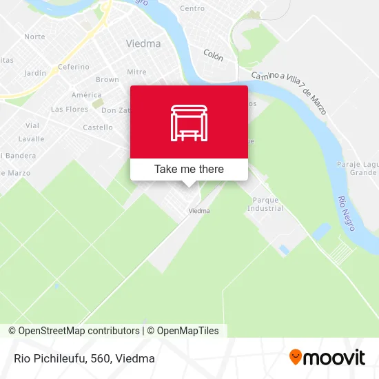 Rio Pichileufu, 560 map