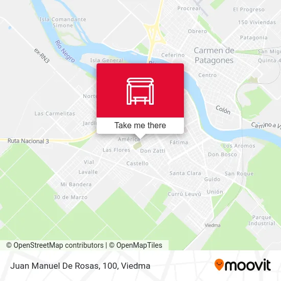 Juan Manuel De Rosas, 100 map